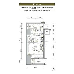 RELUXIA品川西大井 ワンルームの間取図画像