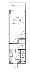 セントエルモ戸越銀座 1Kの間取図画像