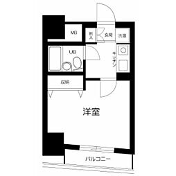 メインステージ蒲田2 1Kの間取図画像