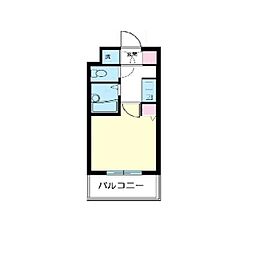 スカイコート大森5 1Kの間取図画像