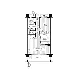 パシフィーク品川 1LDKの間取図画像