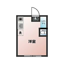 ハイム・タケ ワンルームの間取図画像