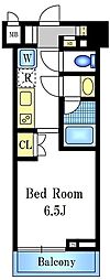 ZOOM品川南 ワンルームの間取図画像