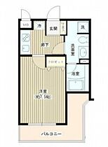 東京都世田谷区奥沢7丁目（賃貸マンション1K・3階・26.62㎡） その2