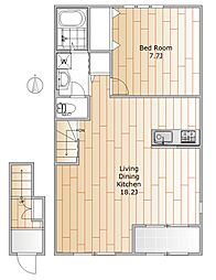 BRIGHTONCOURT 1LDKの間取図画像