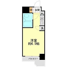 朝日多摩川プラザ ワンルームの間取図画像