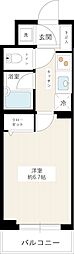 ヴェルト西馬込 1Kの間取図画像