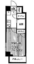 HF武蔵小山レジデンス 1Kの間取図画像