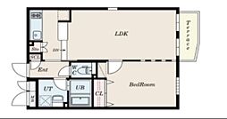 PASEO荏原中延 1階1LDKの間取り