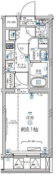 ディアレイシャス池尻大橋 ｜東京都世田谷区池尻4丁目(賃貸マンション1K・4階・25.66㎡)の写真 その2