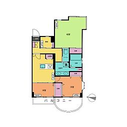 メゾン・ド・ソレーユ 3DKの間取図画像