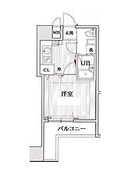 グランド・ガーラ西麻布 1Kの間取図画像