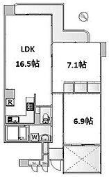 ラスターハウス 2LDKの間取図画像