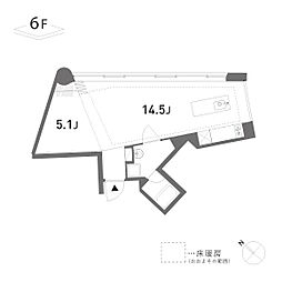 渋谷区東2丁目マンション 1LDKの間取図画像