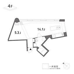 渋谷区東2丁目マンション 1LDKの間取図画像