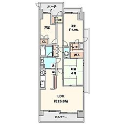 ベルク目黒 3LDKの間取図画像
