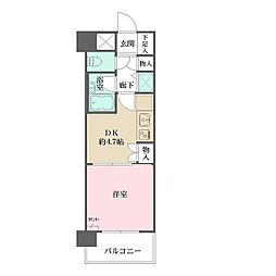 シティスクエア恵比寿 1DKの間取図画像