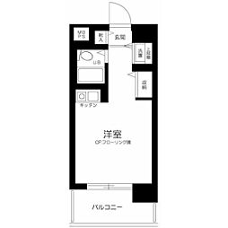 日神パレス平和島 ワンルームの間取図画像