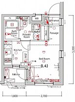 東京都品川区旗の台5丁目（賃貸マンション1R・3階・20.82㎡） その2