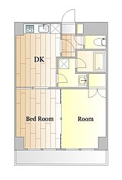 カサグランデ 2階2DKの間取り