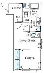 CREATIF学芸大学 1DKの間取図画像