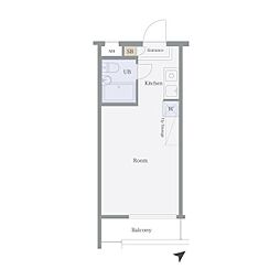 メゾン・ド・ポルトレー ワンルームの間取図画像