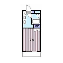 サザンクロス馬込No.1 1Kの間取図画像