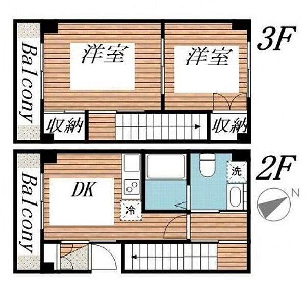 東京都渋谷区東1丁目(賃貸マンション2DK・2階・40.00㎡)の写真 その2