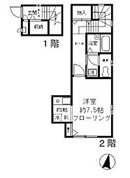 ハウスプラネット 1Kの間取図画像