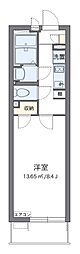 レオパレスクレイノツインダイヤ 1Kの間取図画像