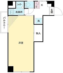 明大前ハイツ 1Kの間取図画像