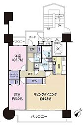 間取図画像 2LDK