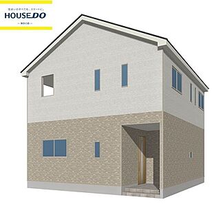 外観:完成イメージです。2026年10月完成予定♪◎オール電化◎並列2台可能!庭付き◎小学校まで徒歩約9分! 外観:完成イメージです。2026年10月完成予定♪◎オール電化◎並列2台可能!庭付き◎小学校まで徒歩約9分!