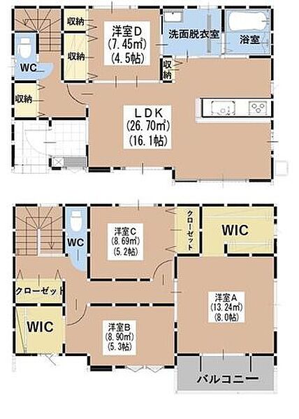 間取りを拡大表示