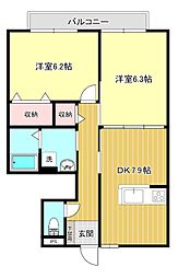 間取図画像 2DK