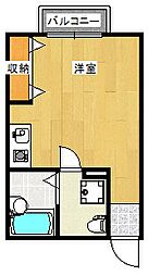 セレニティー福田 ワンルームの間取図画像