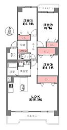 間取図画像 3LDK