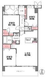 ビープレイスB棟 3LDKの間取図画像