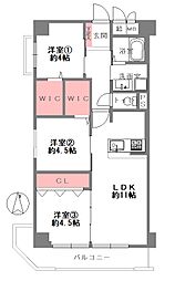 ハイマートあびこ 3LDKの間取図画像
