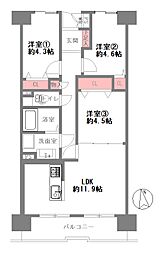 藤和堂島ハイタウン 3LDKの間取図画像