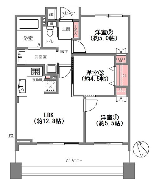 間取りを拡大表示