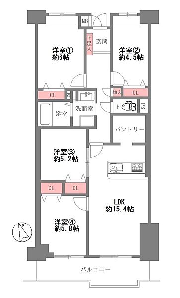 間取りを拡大表示