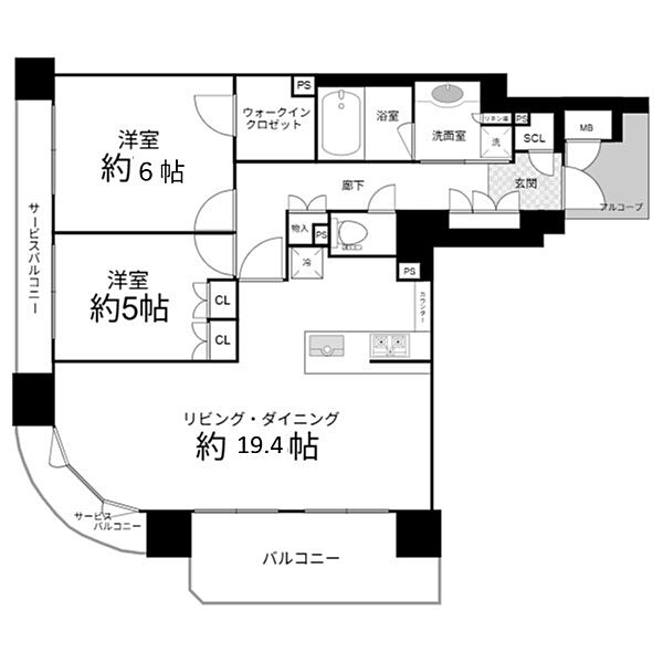 間取りを拡大表示