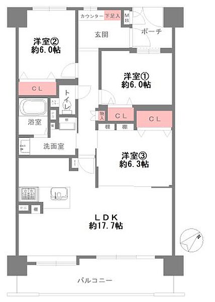 間取りを拡大表示