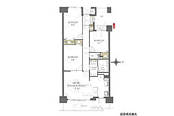 コープ野村五日市グリーンスクエア隅ノ浜 3LDKの間取図画像