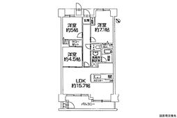 ダイアパレス草津ガーデンコート 3LDKの間取図画像
