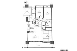 フローレンス田方ウイングテラス 3LDKの間取図画像