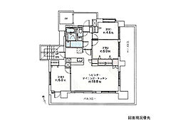 エスパスリバーサイド東千田 3LDKの間取図画像