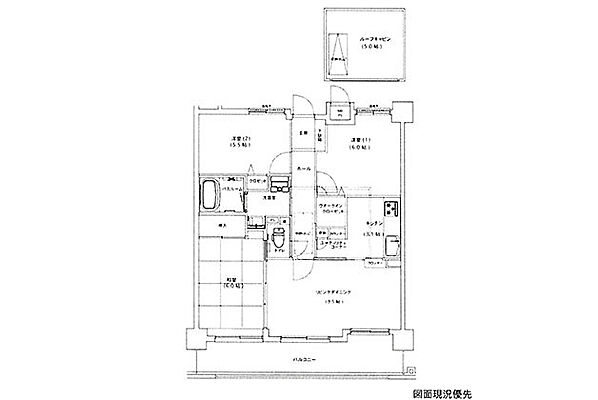 間取り ライオンズマンション皆賀 7階/-