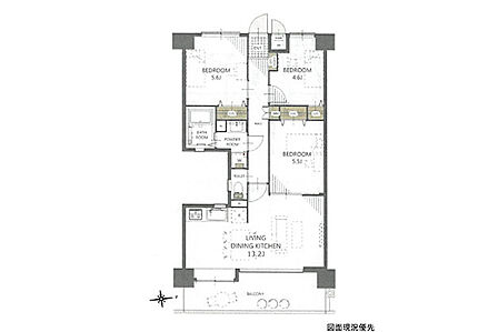 間取り図※図面現況優先